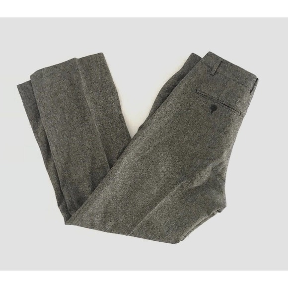 Paul Smith | Womens Size 30 Gray 100% Wool Trouser Tweed Straight - Picture 7 of 11